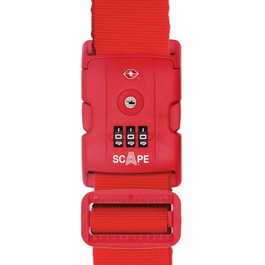 Scape Travel Correa para maleta con combinación E0121 roja